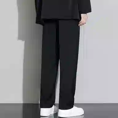 顶峰保罗 薄款纯色职业正装宽松休闲裤 男女同款