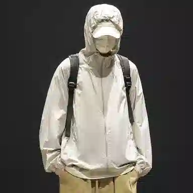 顶峰保罗 无性别主义冰丝防紫外线连帽夹克外套轻薄透气皮肤衣户外运动登山钓鱼防晒服 男女同款