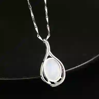 石头记 海洋之恋系列 轻奢高贵典雅锁骨链 玉髓 玉石项链 女款