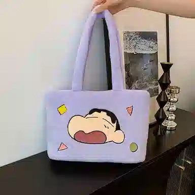 Crayon Shinchan Handbag Purple