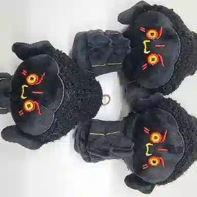 玄唐 小伴莲花小佛观音公仔不动明王大黑天#好运 布绒 挂件 男女同款情侣款