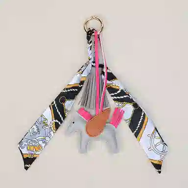 玄唐 高级小飞马流苏穗子小马包包挂饰车钥匙扣 皮革 挂件 男女同款情侣款