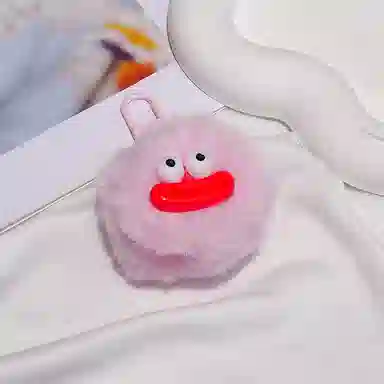 玄唐 可爱搞怪香肠嘴毛球丑萌趣味 毛绒 挂件 男女同款情侣款