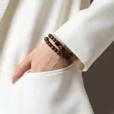 玄唐 国潮文艺复古 礼盒装 金丝檀木 手串 女款