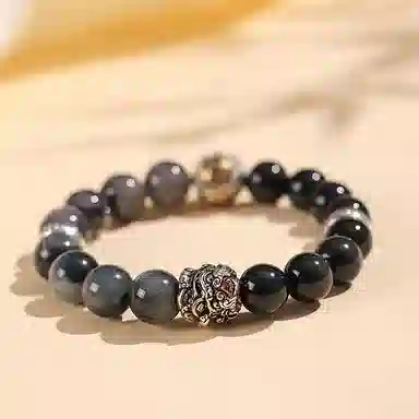 【四喜貔貅丨招财守护】 玄唐 丸子手链国潮高档水晶串珠 礼盒装 虎眼石 手串 男女同款情侣款