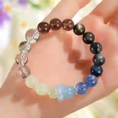 【多宝多福】 玄唐 水晶串珠时尚高级感国潮 礼盒装 虎眼石 手串 男女同款情侣款