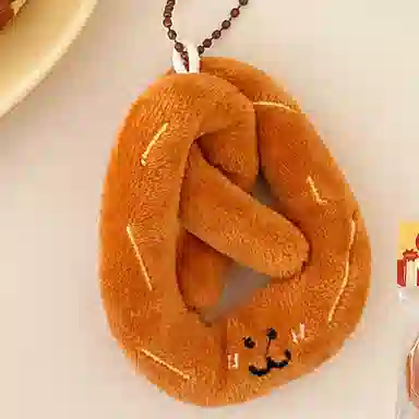 玄唐 创意卡通烘焙面包公仔百搭小玩偶 毛绒 挂件 男女同款情侣款