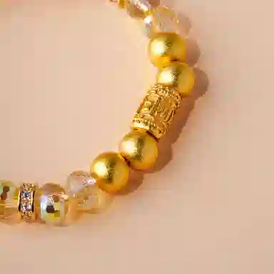 【财源滚滚丨财富满满】 玄唐 圆柱符文轻奢高级感新中式复古个性气质手饰#好运 黄水晶 手串 男女同款情侣款