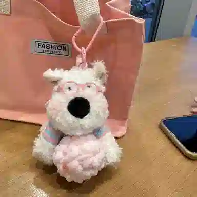 玄唐 可爱西高地书包潦草小狗 毛绒 挂件 男女同款情侣款