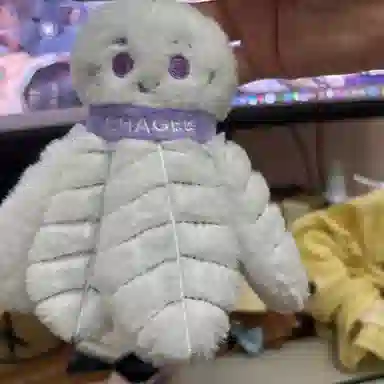 玄唐 毛茸茸胖乎乎可爱羽毛球你的羽球搭子书包球包挂饰 聚酯纤维 挂件 男女同款情侣款