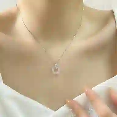 玄唐 玉见花开微镶国风高级感#好运 玉髓 项链 女款