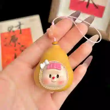 玄唐 可爱文玩雕刻萌娃卡通手机链盘玩饰品包包吊坠#好运 葫芦 挂件 男女同款情侣款