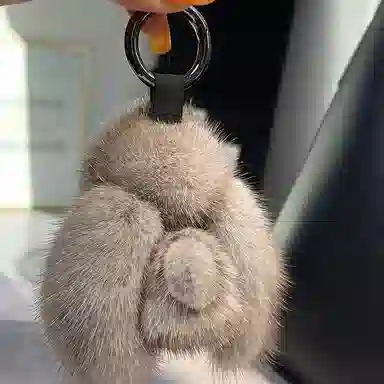 玄唐 可爱小兔子舒适手感高级感书包挂饰物 毛绒 挂件 男女同款情侣款