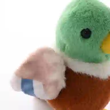 玄唐 创意动物系列青头鸭毛绒公仔包包 聚酯纤维 挂件 男女同款情侣款