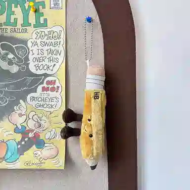 玄唐 古灵精怪创意毛绒玩具公仔钥匙扣学生双肩包背包 聚酯纤维 挂件 男女同款情侣款