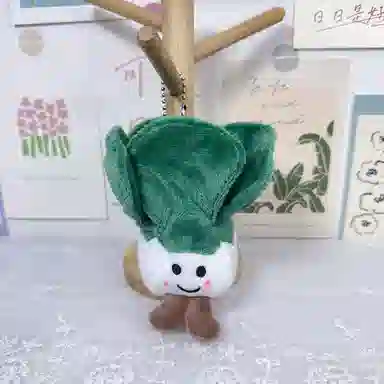 玄唐 西兰花玉米仿蔬菜毛绒玩具钥匙扣可爱娃娃包包配饰 聚酯纤维 挂件 男女同款情侣款