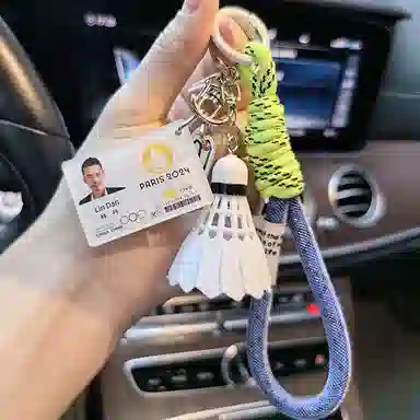 玄唐 志田千阳桃天贤斗安塞龙李梓嘉超级丹拿督奥运会赛卡羽球人钥匙扣包包挂件#好运 亚克力 配饰 男女同款情侣款