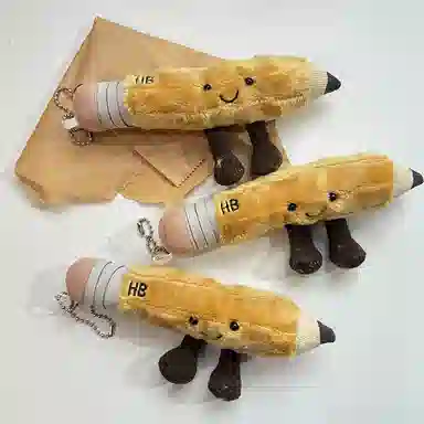 玄唐 古灵精怪创意毛绒玩具公仔钥匙扣学生双肩包背包 聚酯纤维 挂件 男女同款情侣款