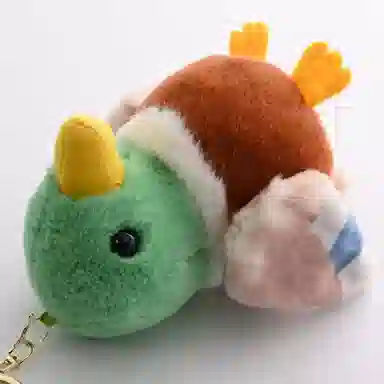 玄唐 创意动物系列青头鸭毛绒公仔包包 聚酯纤维 挂件 男女同款情侣款