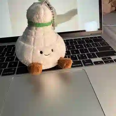 玄唐 可爱羽毛球毛绒玩偶包包萌萌体育公仔球类运动钥匙扣背包挂饰 聚酯纤维 挂件 男女同款情侣款