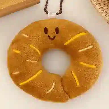 玄唐 创意卡通烘焙面包公仔百搭小玩偶 毛绒 挂件 男女同款情侣款