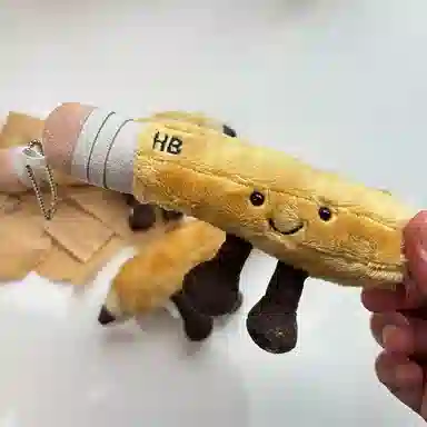 玄唐 古灵精怪创意毛绒玩具公仔钥匙扣学生双肩包背包 聚酯纤维 挂件 男女同款情侣款