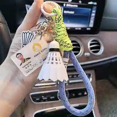 玄唐 志田千阳桃天贤斗安塞龙李梓嘉超级丹拿督奥运会赛卡羽球人钥匙扣包包挂件#好运 亚克力 配饰 男女同款情侣款