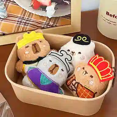 玄唐 趣味可爱西游师徒水豚公仔百搭玩偶书包装饰 玉狐绒 挂件 男女同款情侣款