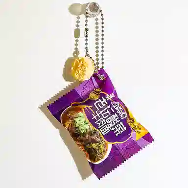 玄唐 牛马打工人周边文创仿真食玩迷你零食泡面袋康帅傅 塑料 挂件 男女同款情侣款