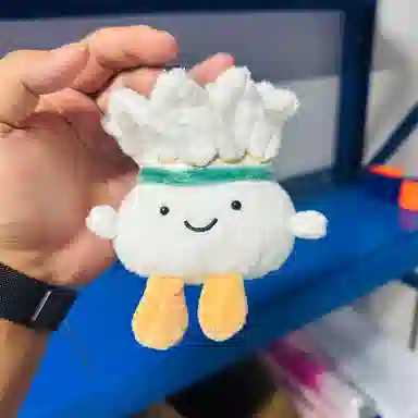 玄唐 可爱羽毛球毛绒玩偶包包萌萌体育公仔球类运动钥匙扣背包挂饰 聚酯纤维 挂件 男女同款情侣款