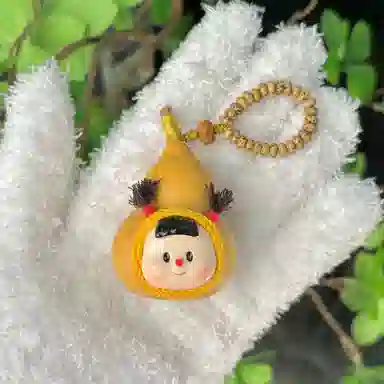 玄唐 可爱文玩雕刻萌娃卡通手机链盘玩饰品包包吊坠#好运 葫芦 挂件 男女同款情侣款