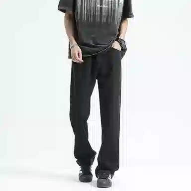 布客行 美式复古高街风加绒加厚多种版型显高百搭长裤牛仔裤 男女同款