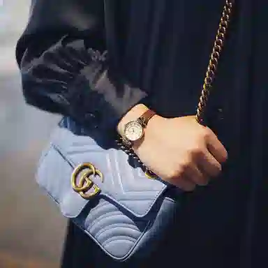 安妮克莱因 腕表 石英机芯 牛皮表带 白色表盘 女表 商务休闲