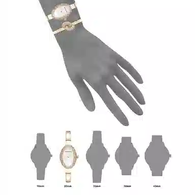 安妮克莱因 腕表 石英机芯 合金表带 贝母色表盘 女表 小众时尚日常通勤防水