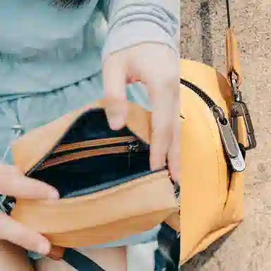 哇吲 设计感小众时尚百搭防水 织物 斜挎包 小号 女款 多色