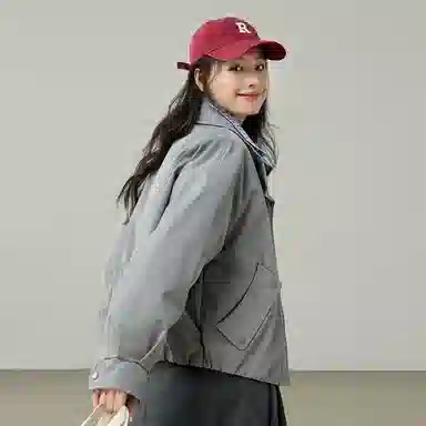 鸭鸭 冬季 时尚百搭假两件工装羽绒服外套 女款