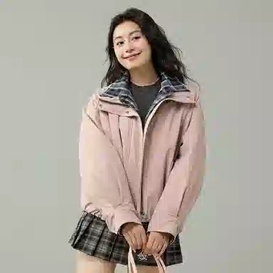 鸭鸭 冬季 时尚百搭假两件工装羽绒服外套 女款