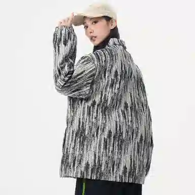 帕丁顿熊 多巴胺扎染小香风复古休闲宽松夹克外套 男女同款