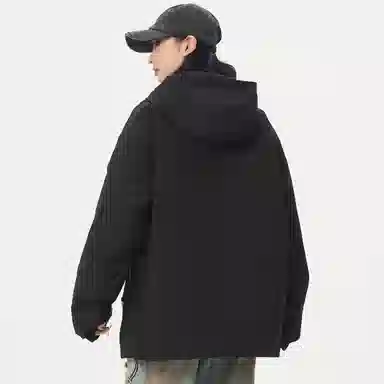 帕丁顿熊 复古高街废土机能风连帽三合一可拆卸内胆防风冲锋夹克外套 男女同款