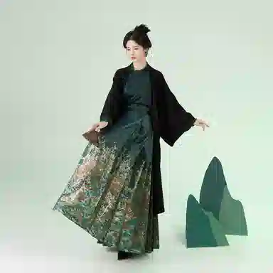 织造司 苍梧针织毛衣长干寺外披织金马面裙神秘高贵 女款