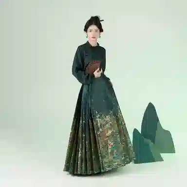 织造司 苍梧针织毛衣长干寺外披织金马面裙神秘高贵 女款