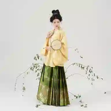 织造司 色彩清新元气活泼少女色彩丰富秀雅别致团圆美满汉服 女