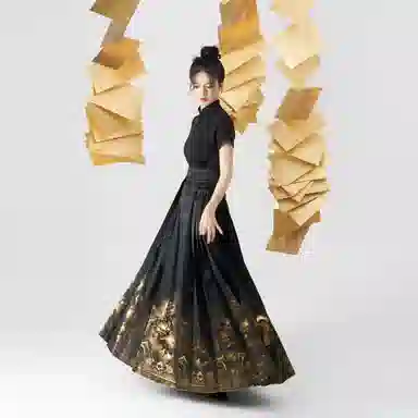 金影昙花织造司原创明制汉服国风马面裙上衣搭配日常通勤半身长裙