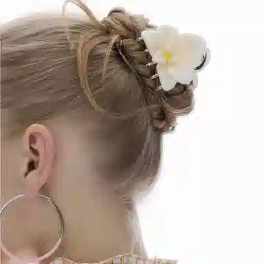 SUMIYAKI Butterfly Orchid Resin Hair Clip Good Luck Glaze