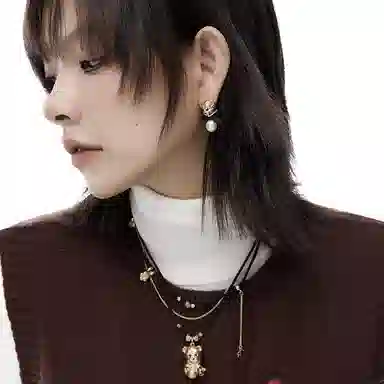 SUMIYAKI Bichon Bow Earrings