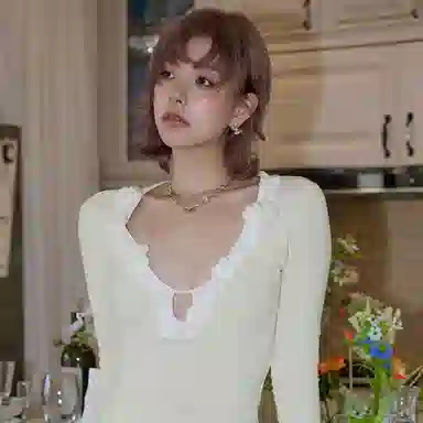 SUMIYAKI Cream Double-Layer Butterfly S925 Silver Earrings