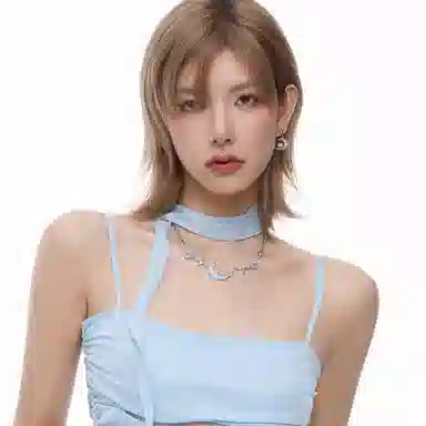 SUMIYAKI Crescent Series Copper Alloy Necklace Women