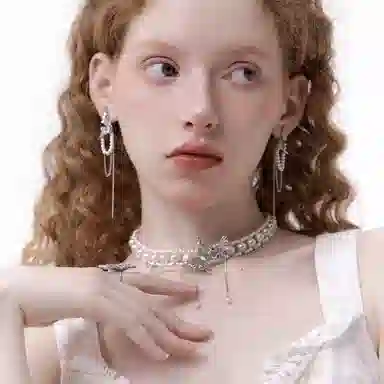 SUMIYAKI Mint Green Pearl Necklace