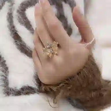 SUMIYAKI Arrow Feather Butterfly Ring Copper Alloy Women