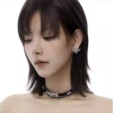 SUMIYAKI Winter Fluid Butterfly S925 Silver Earrings